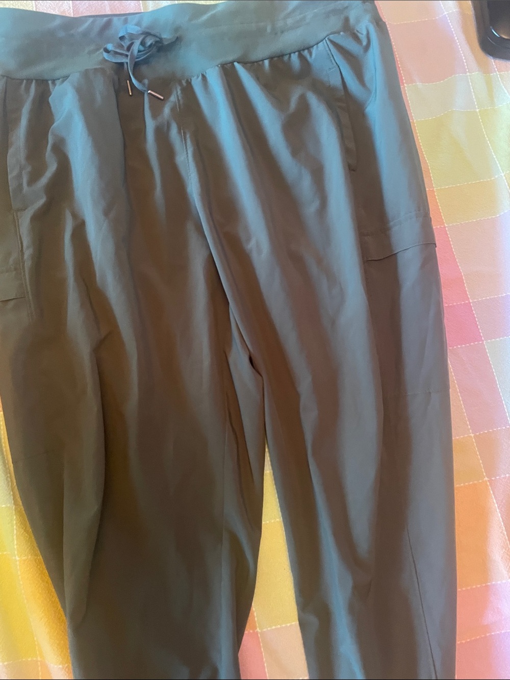 CALIA by Carrie Underwood Olive Green Drawstring Track Pants